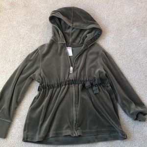 Gymboree soft hooded zip-up
